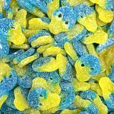 Bubs Sour Blue Raspberry Lemonade Skulls 100g